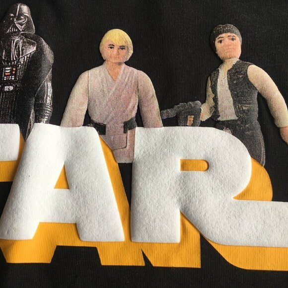NEW Disney Parks Star Wars Spirit Jersey Vintage Action Figures - Size Small - Picture 4 of 15